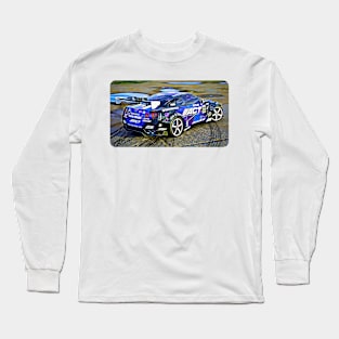 350z Drift Cartoon Drawing Action Print Long Sleeve T-Shirt